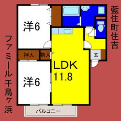 ファミール千鳥ヶ浜の物件間取画像